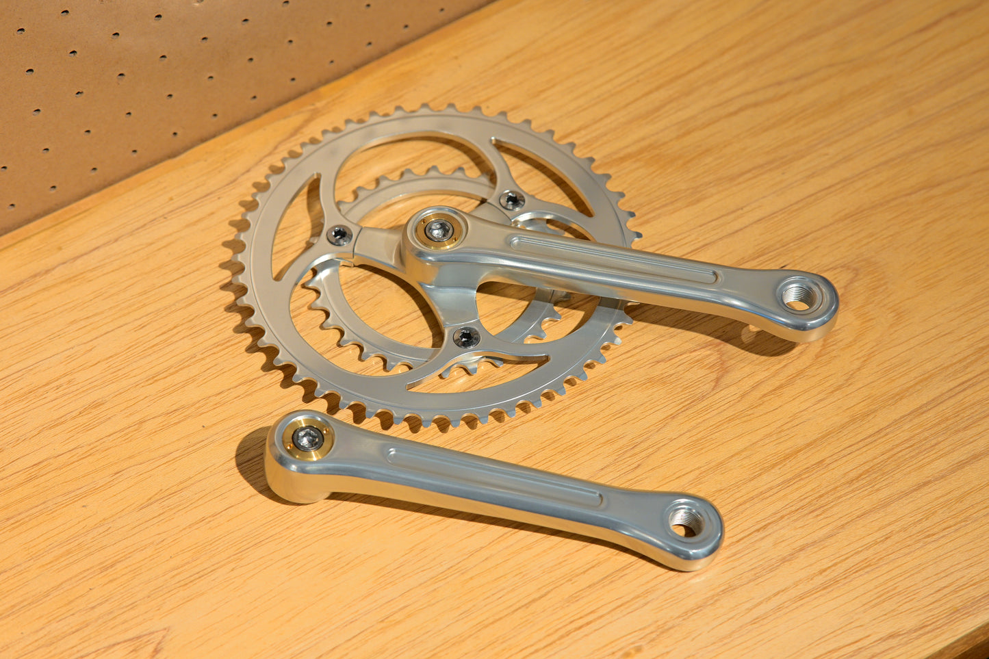 BLUE LUG - YMC-W crank set (silver)