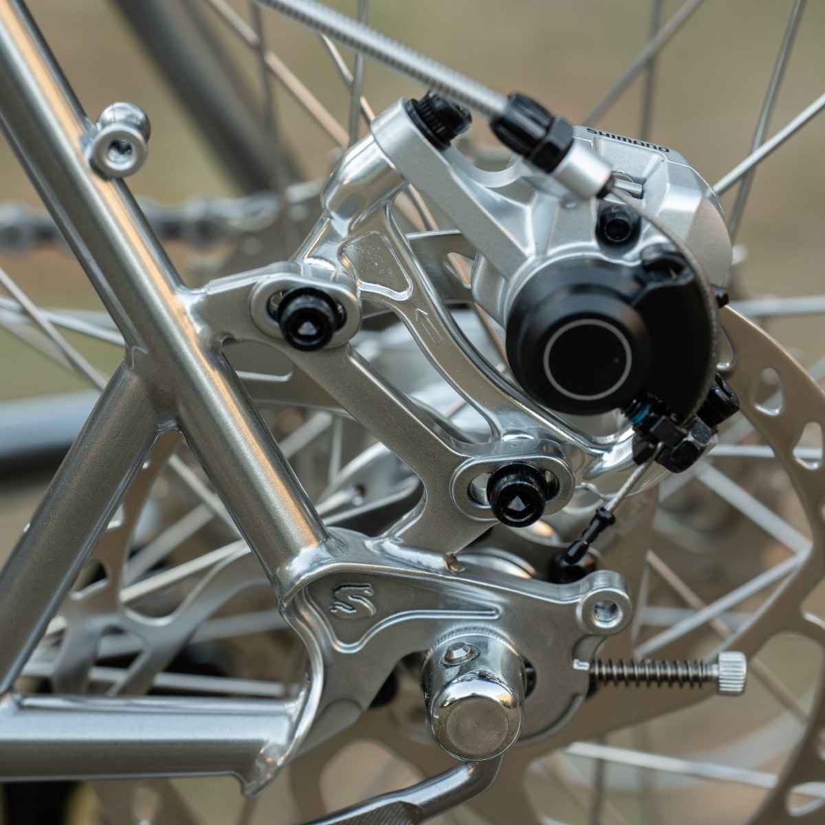 Dia Compe - Disc Brake adapter F180/R160 (silver)