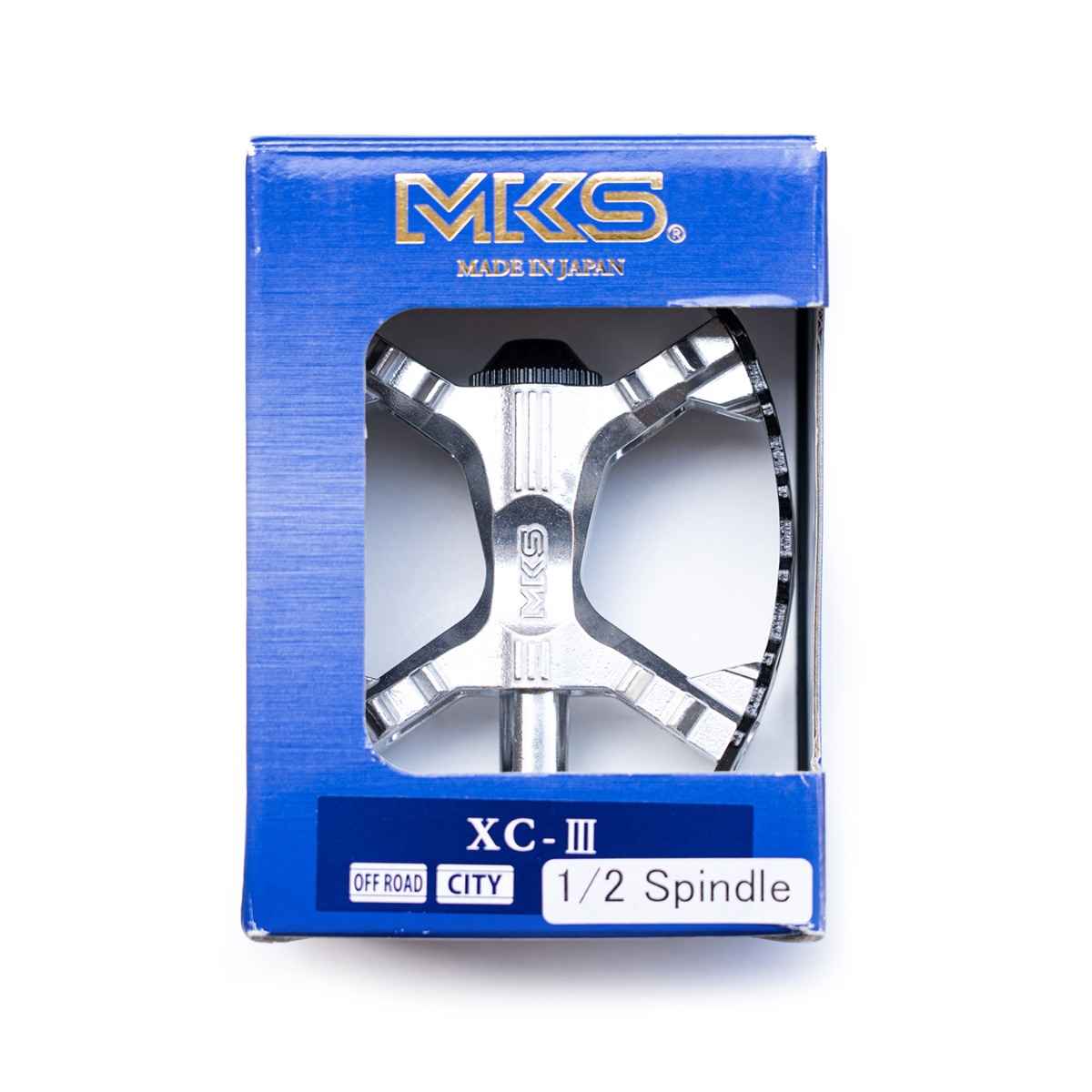 MKS - XC-III bear trap 1/2 pedal (silver)