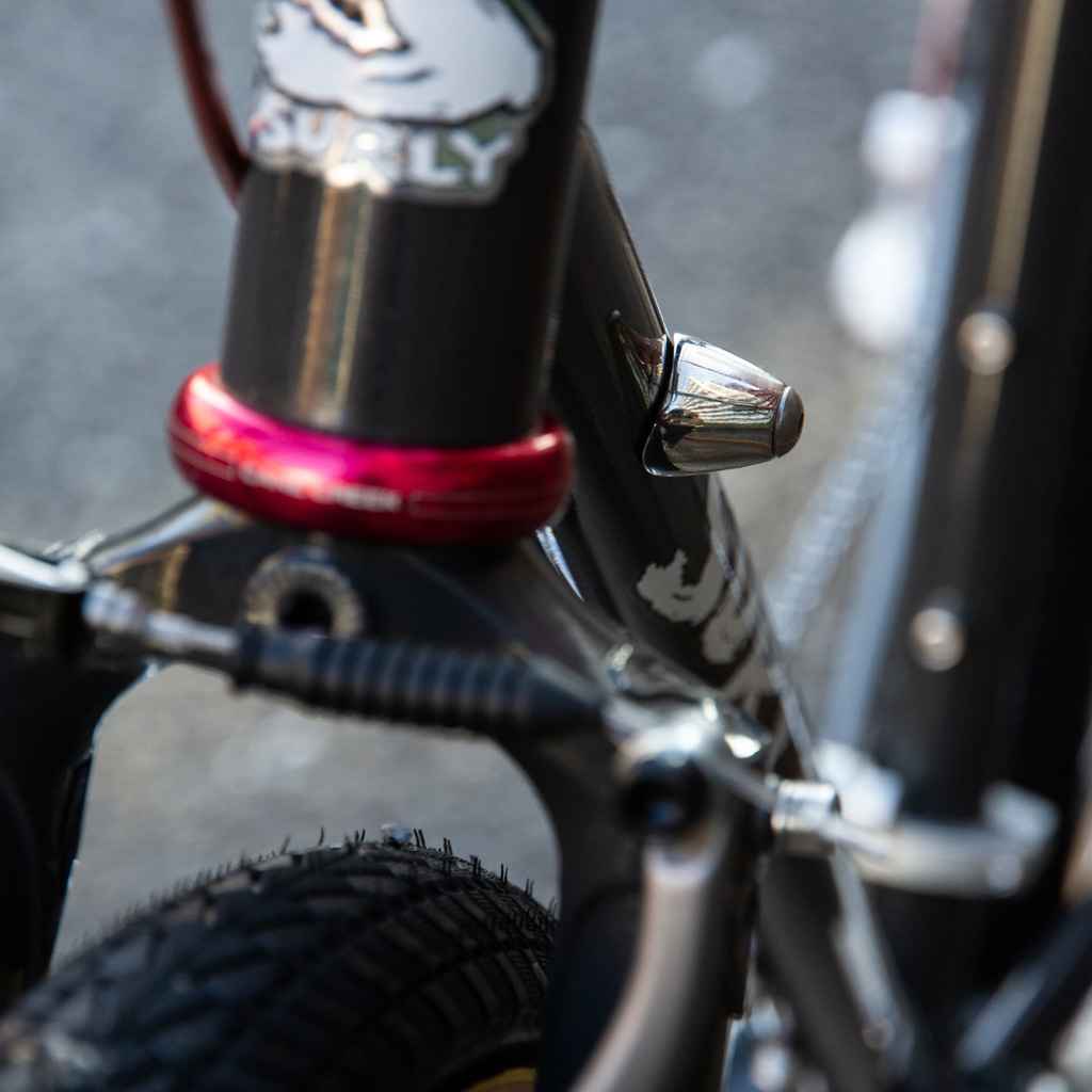 Bluelug - Downtube Shift Boss Cover (brass)