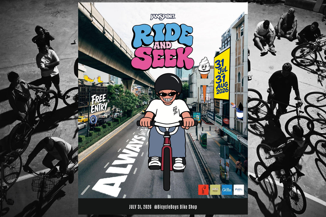 JanSport x BicycleBoys "Ride and Seek" 31 July - 31 Aug 2026 !!!