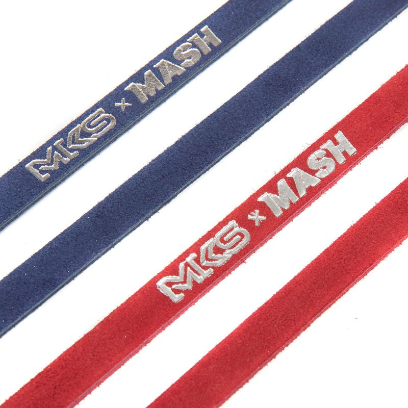 MASH - MKS × MASH leather double toe straps (blue)