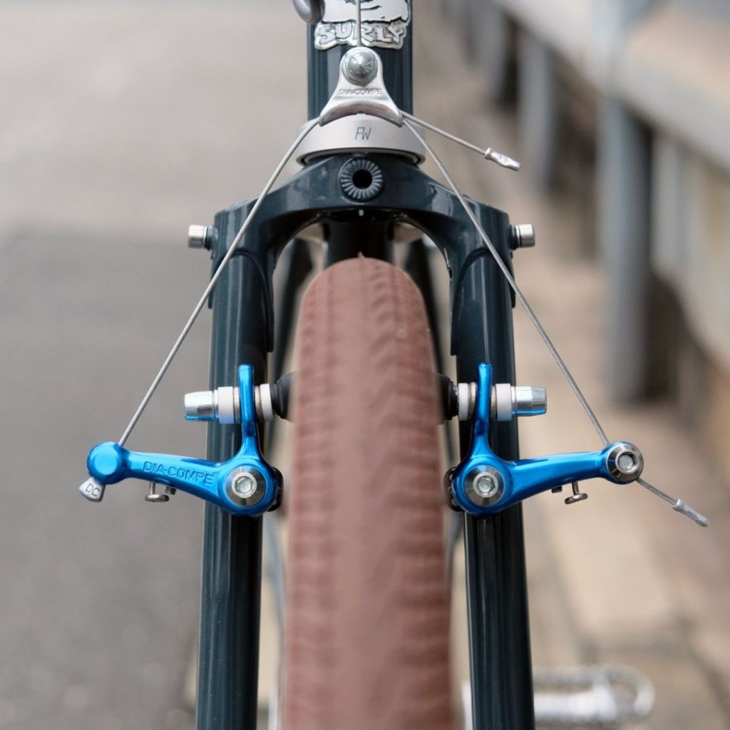 Dia-Compe x Bluelug - DC980 Retro Canti Brake (blue)
