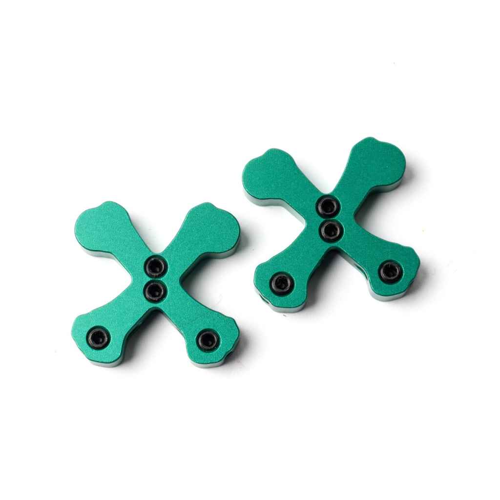 Boneshaker MTB - Crossbone Cable Hangers (green)