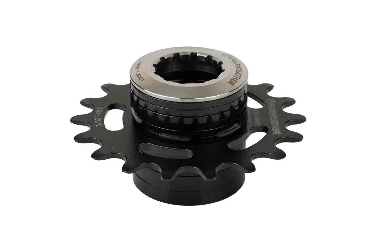 FAIRWEATHER - Single Speed spacer kit (black/18t)