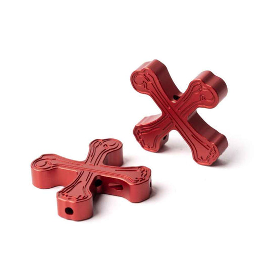 Boneshaker MTB - Crossbone Cable Hangers (red)