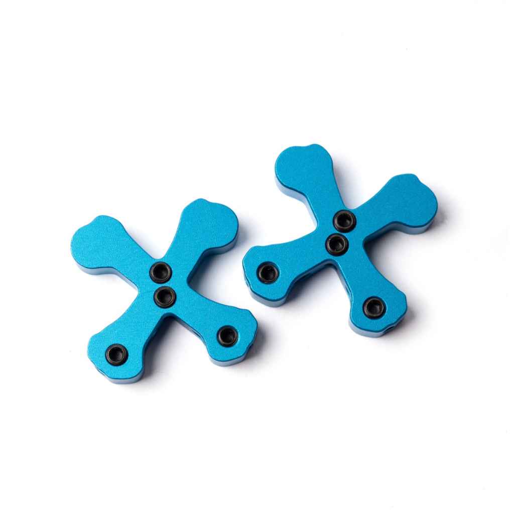 Boneshaker MTB - Crossbone Cable Hangers (blue)