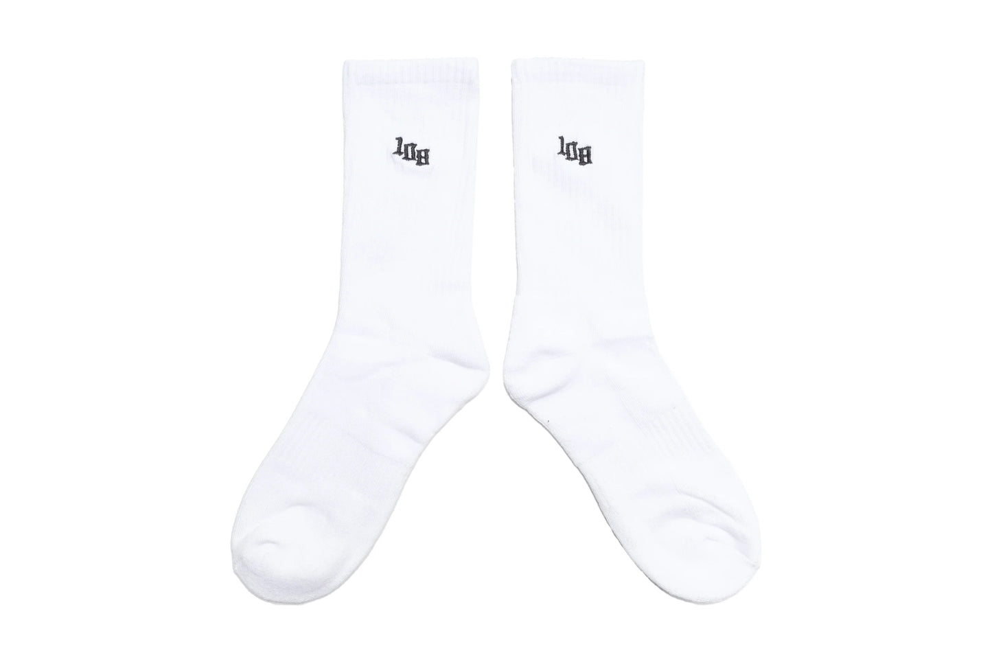 108WAREHOUSE - Classic Crew Socks - Team Logo (white)
