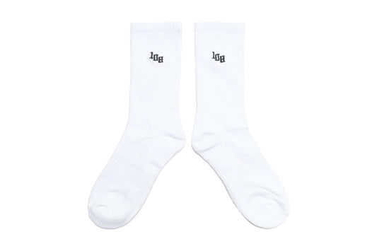 108WAREHOUSE - Classic Crew Socks - Team Logo (white)