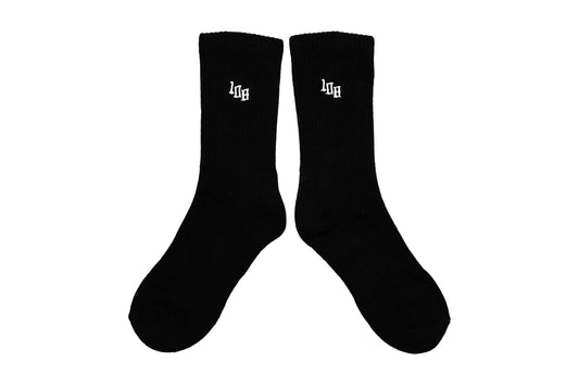 108WAREHOUSE - Classic Crew Socks - Team Logo (black)
