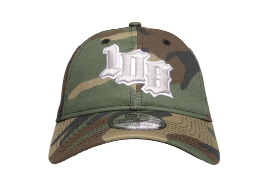 108WAREHOUSE x New Era - 9TWENTY Team Logo Cap (woodland camo)