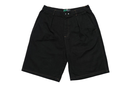 108WAREHOUSE - Big Twill Shorts (black over-dyed)