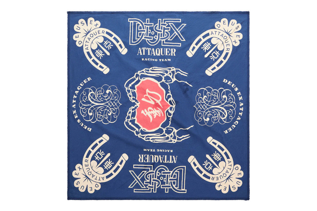Deus Ex x Attaquer - Puncture Bandana (royal navy)