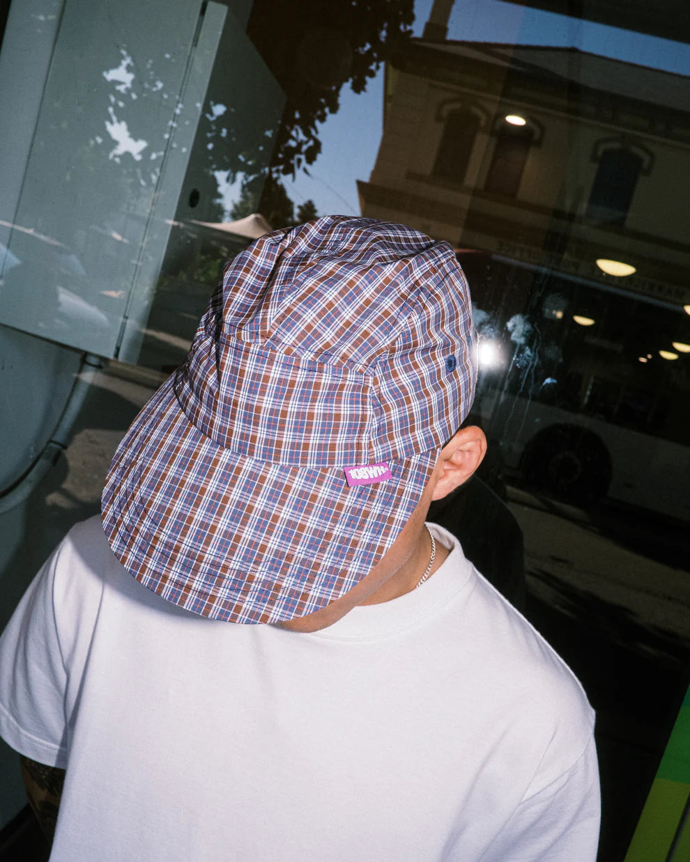 108WAREHOUSE - Plaid 5PAN Cap (multi)