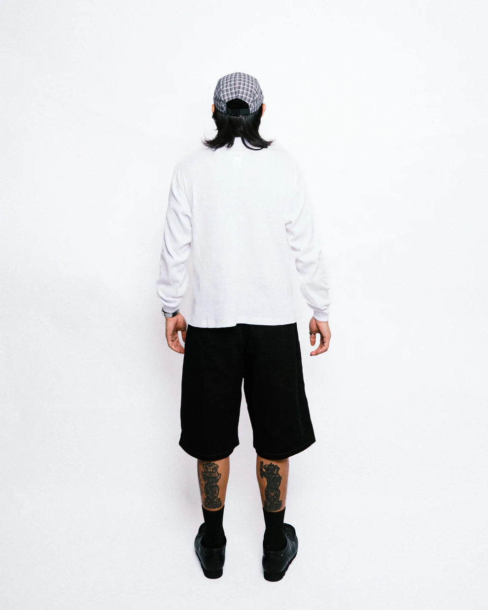 108WAREHOUSE - Plaid 5PAN Cap (black/grey)