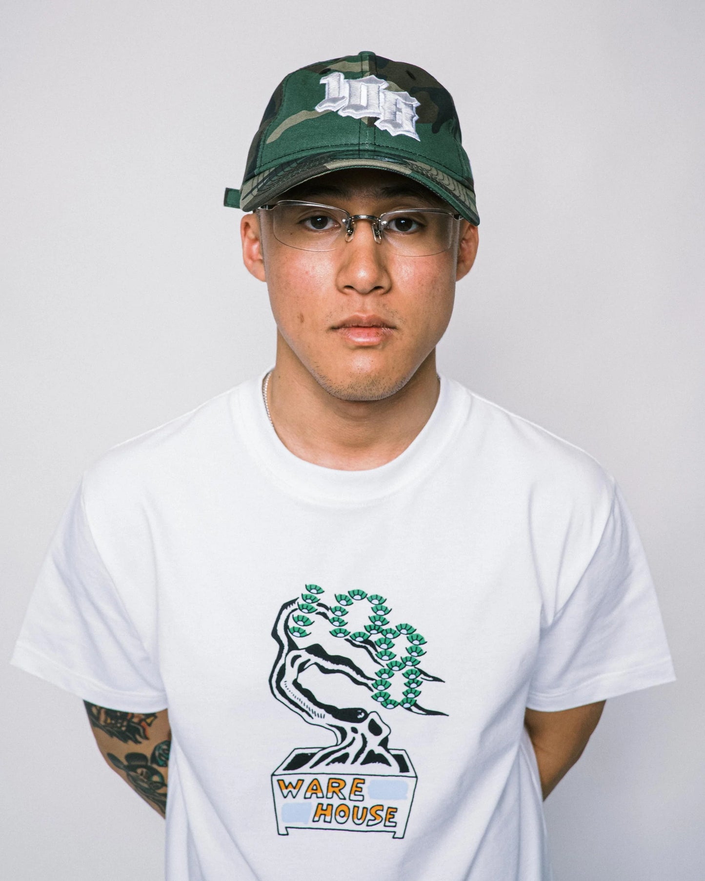 108WAREHOUSE x New Era - 9TWENTY Team Logo Cap (woodland camo)