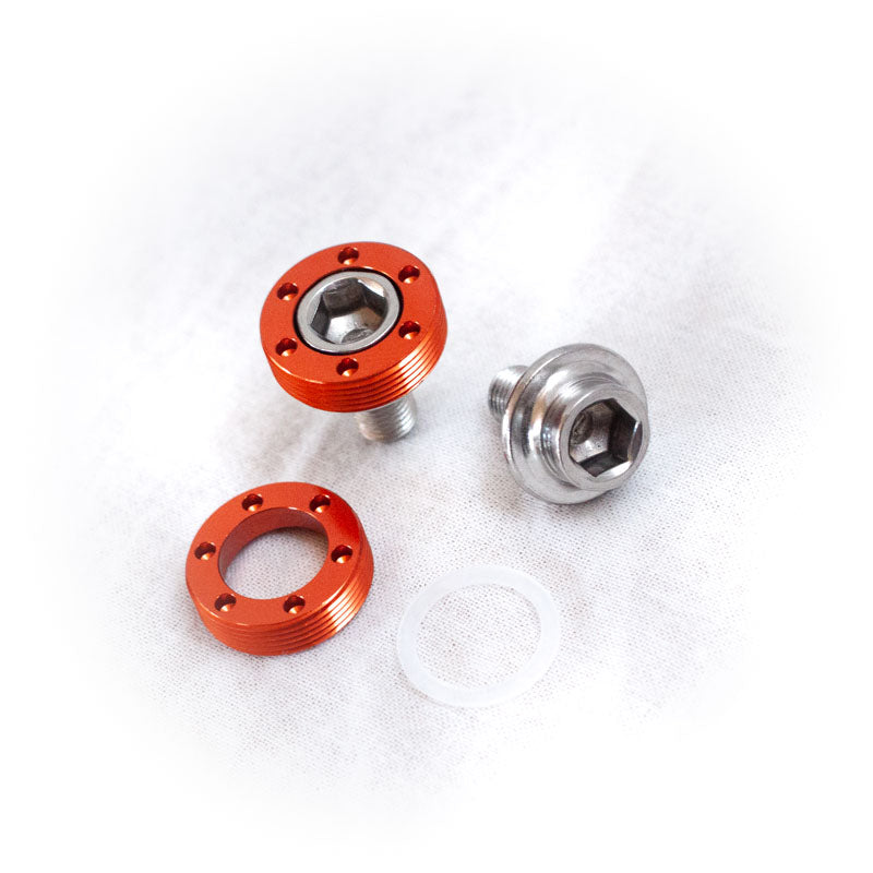 Stridland - Crank Bolt (silver+orange)