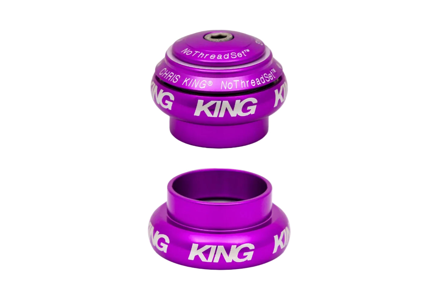 Chris King - NoThreadSet 1-1/8" (3D Violet)