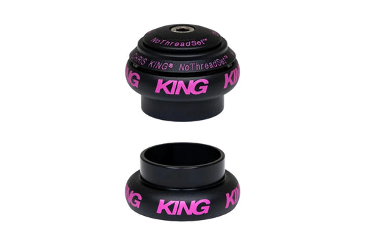 Chris King - NoThreadSet 1-1/8" (Two Tone Black Punch)