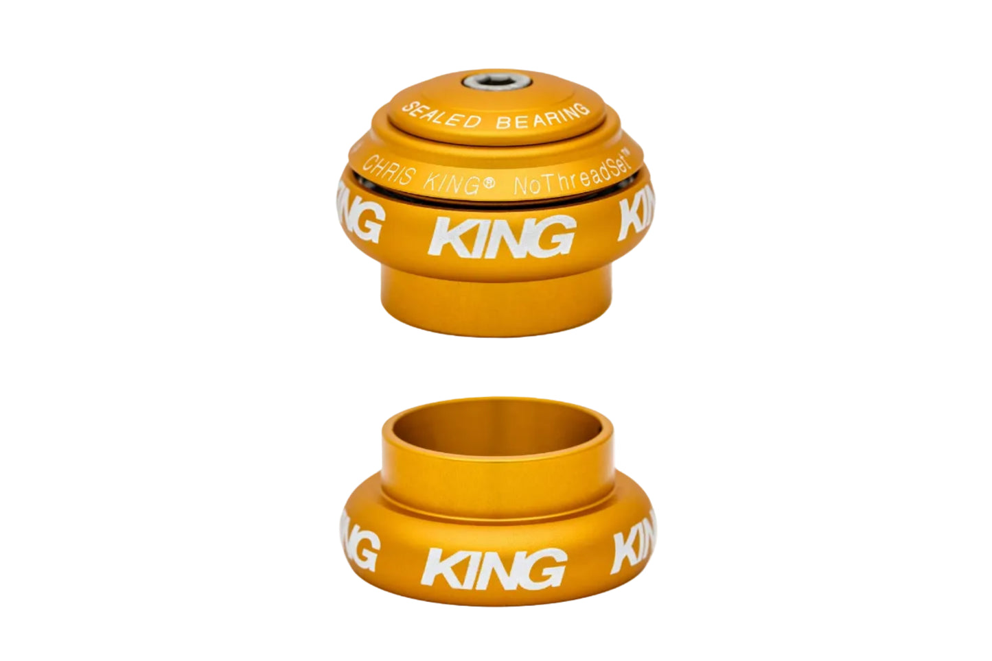 Chris King - NoThreadSet 1-1/8" (Matte Gold 50th)