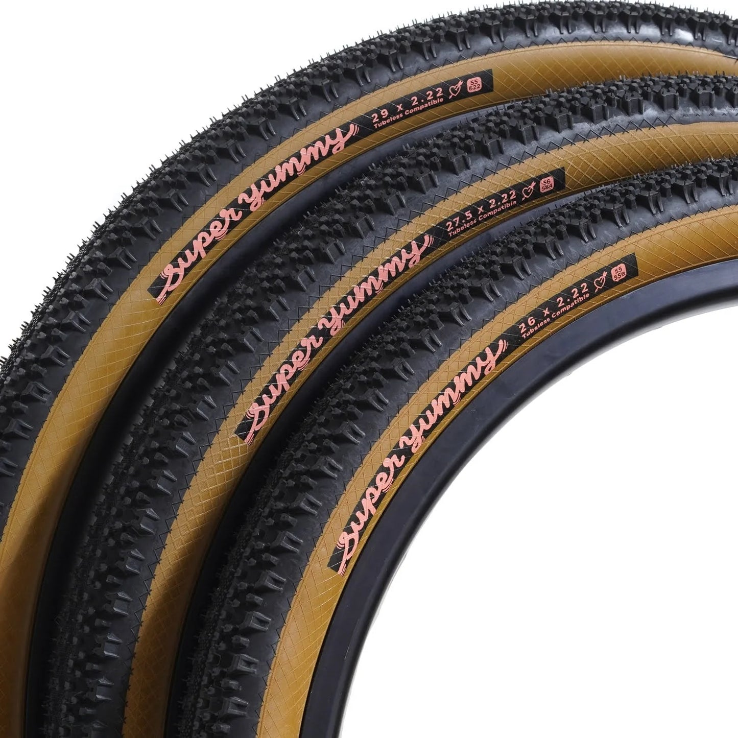 Simworks - Super Yummy tires 26"/27.5"/29" (black/peanuts butter)