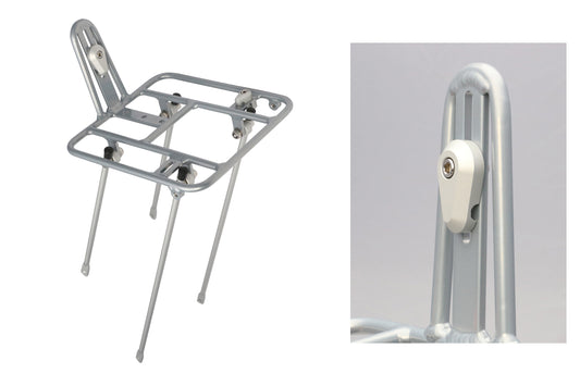 Tanaka - LiftLoc Front Basket Rack (grey)
