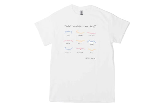 BLUE LUG - NITTO handlebar t-shirt (white)