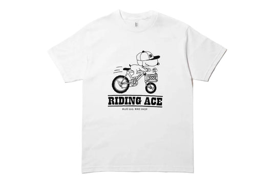 BLUE LUG - Riding ace t-shirt (white)