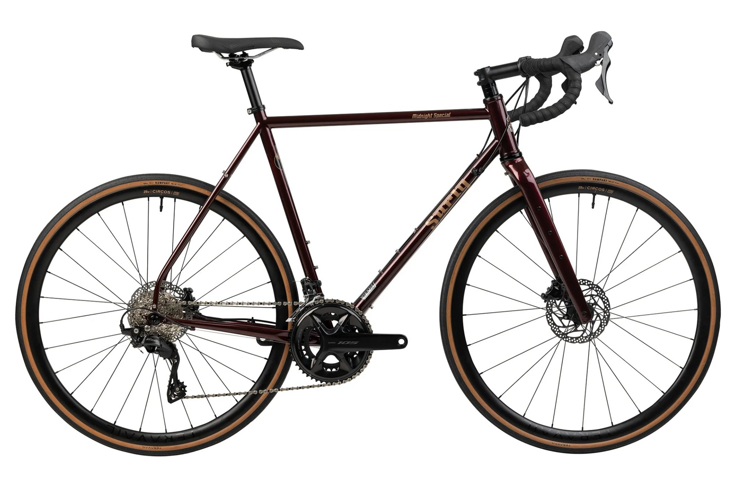 Surly - Midnight Special Carbon 700c complete bike (black cherry fizz)