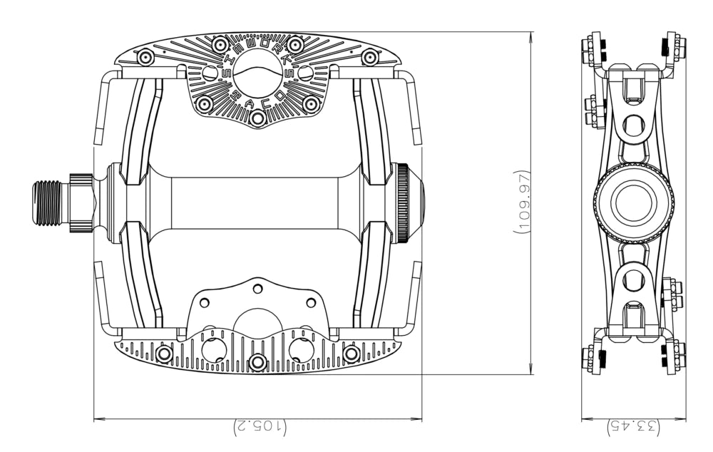 Simwork Taco เหยียบ (สีเงิน)